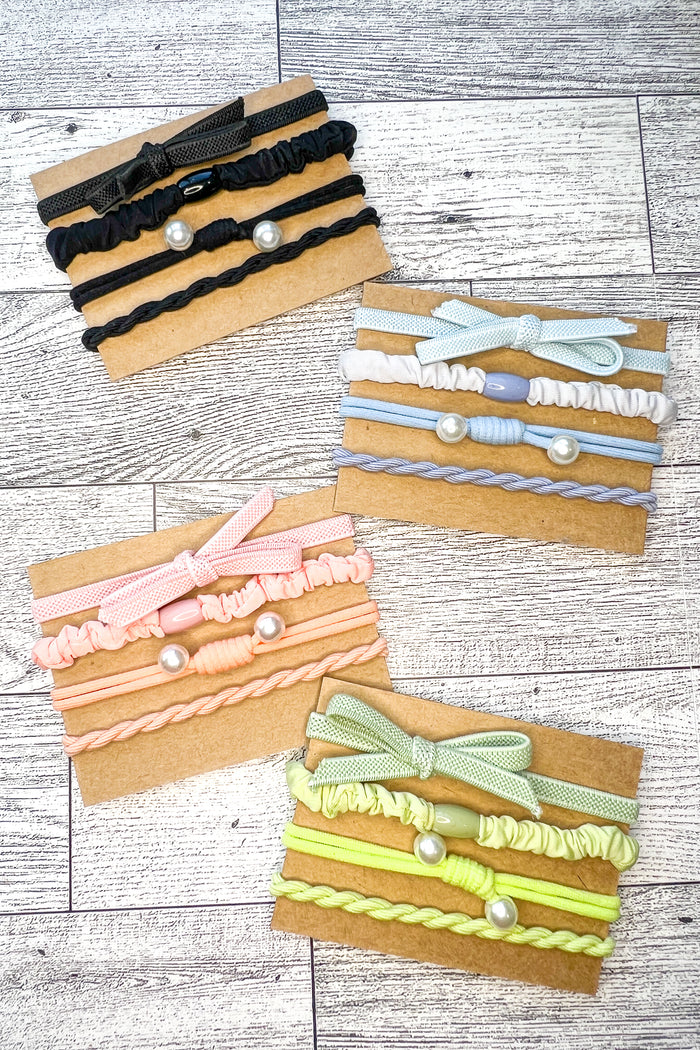 Boho Ouchless Hair Ties - Set of 4