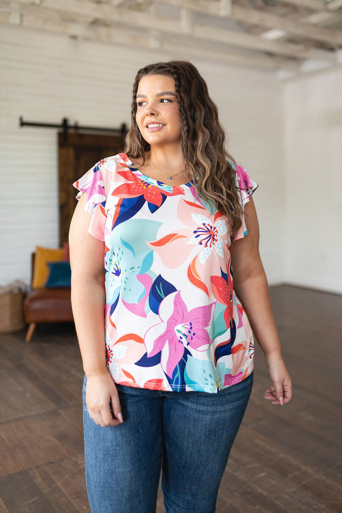 Impossible to Ignore Floral Blouse * Sample Sale