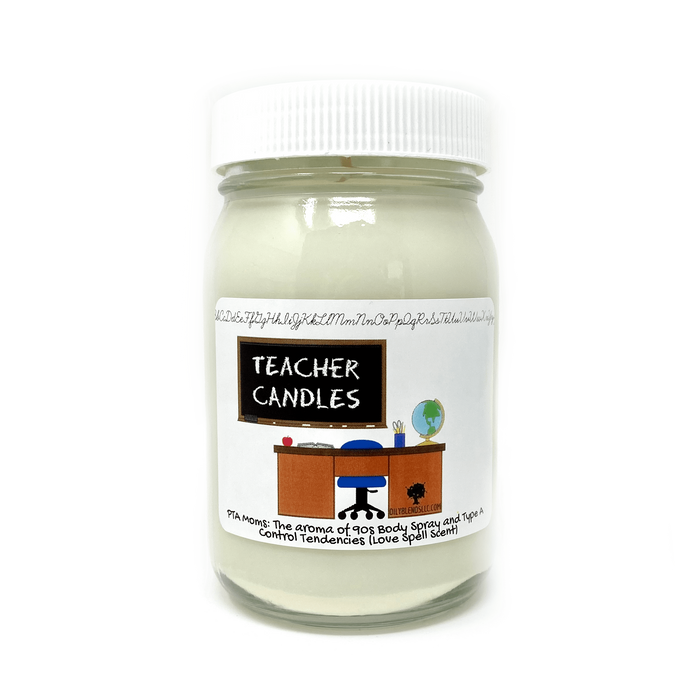Oily Blends - Jumbo Teacher Candles - 100 Hour Burn Time Soy Wax Candles